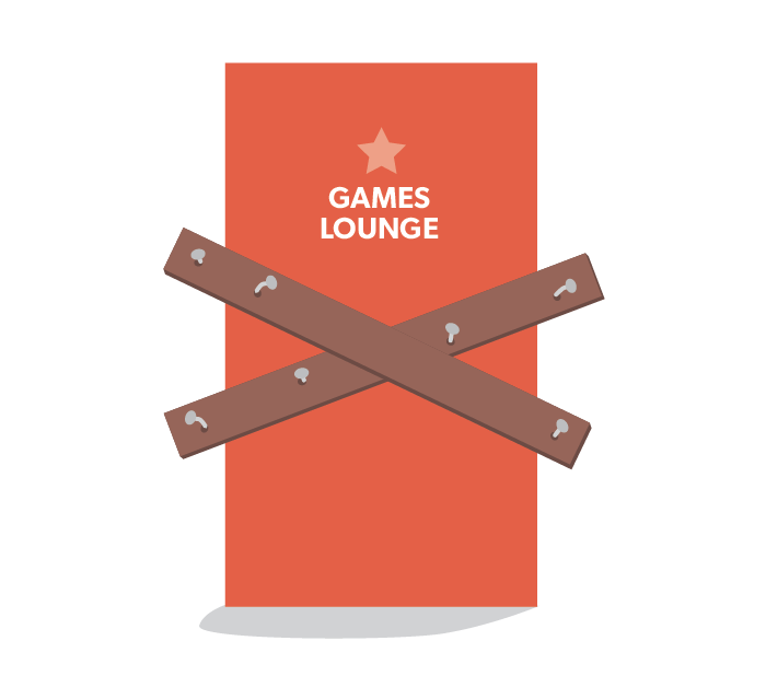 Banned from game lounge